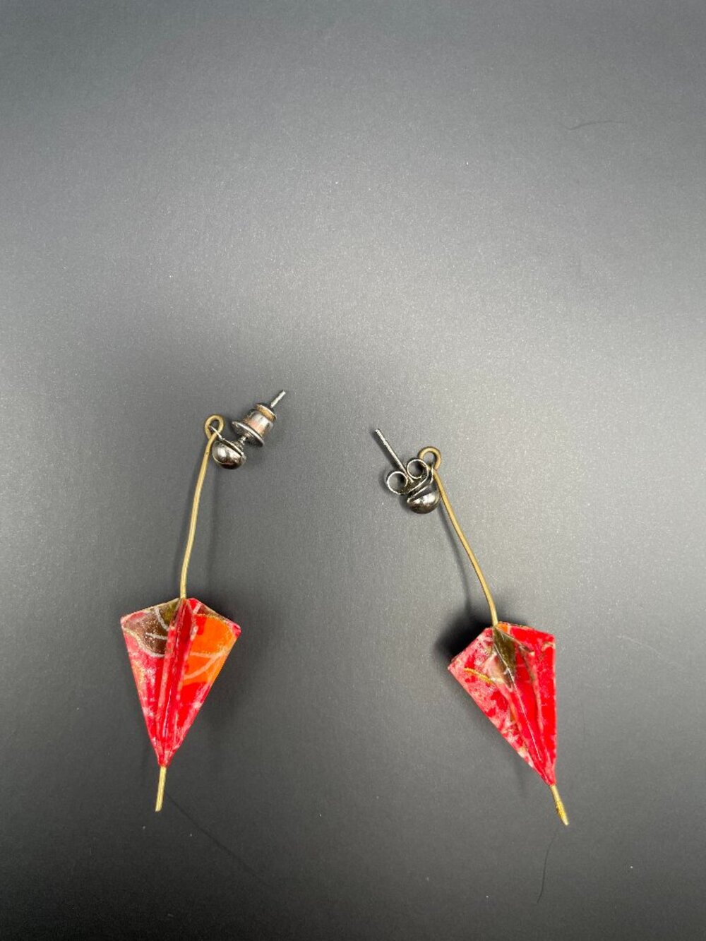 Handcrafted Multicolor Umbrella Earrings